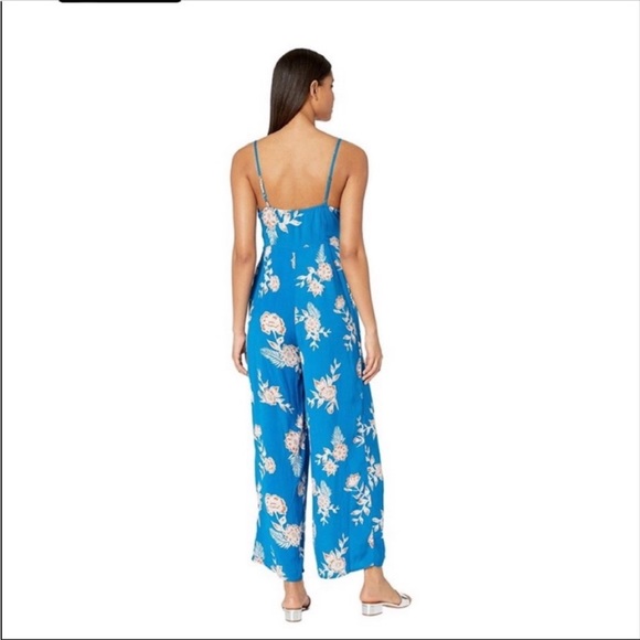 Roxy Floral Blue Jumpsuit - Picture 3 of 5